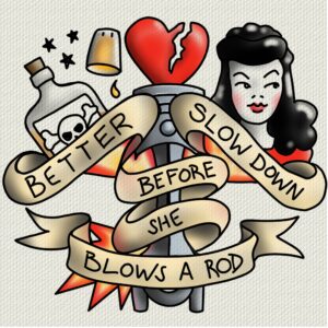 Rockabilly tattoo art flash